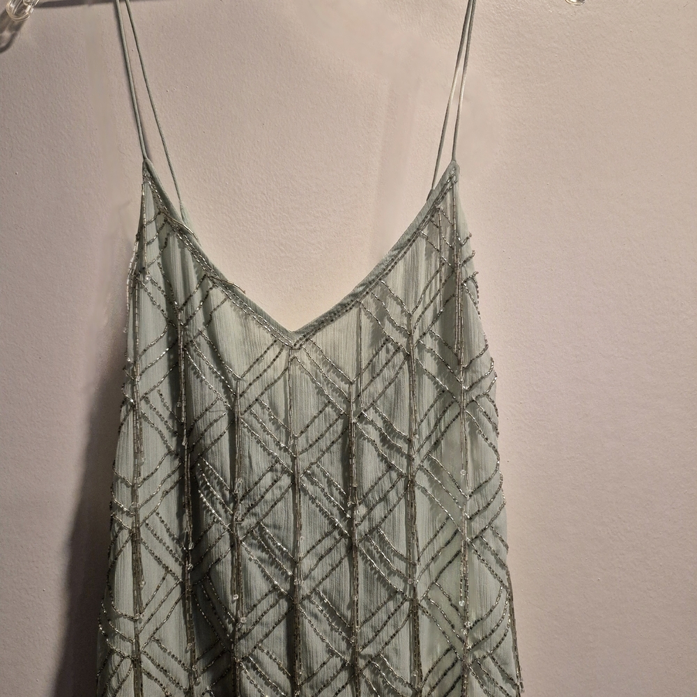 FP Movement by Free People Beaded Camisole in Light Green